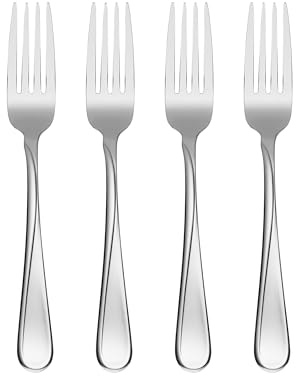 Oneida Flight Everyday Flatware Dinner Forks, Set of 4