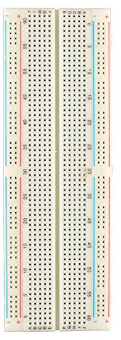 HALJIA Solderless Plug-in BreadBoard, 830 tie-points, 2 Power lanes, 200PTS, 16.5 x 5.4 x 0.85 cm Compatible with Arduino Raspberry Pi DIY Etc