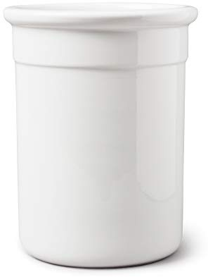 WM Bartleet & Sons 1750 Traditional Porcelain Large Classic Style Utensil Storage Pot 17.5cm – White, One Size