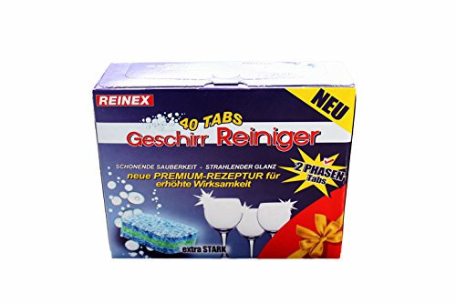 Detergente per stoviglie Tabs – 2 fasi Tabs – Lavastoviglie Tabs Extra Forte 40 Tabs