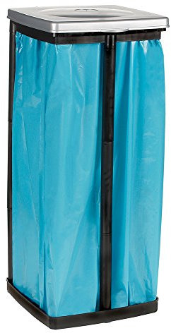 OKT 2053721 Support pour Sac Poubelle Plastique Argent/Noir