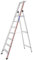 HYMER Stufenstehleiter mit Plattform SC80, einseitig begehbar, 7 Stufen, 802607