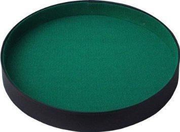 Würfelarena 27 cm schwarz/grün Würfelteller mit Holzboden und Velourstoff-Bezug WEIBLE 05612