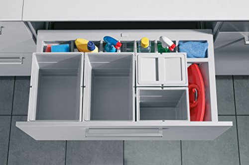 Hailo 4fach Abfalleimer Separato-K XS Inset 90.4/52 2x18L 2x8L Staufach Kehrset