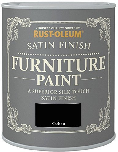 Rust-Oleum Satin Finish Furniture Paint Carbon 125ml