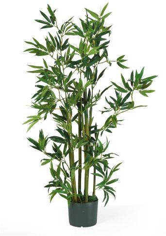 Nearly Natural 4ft Artificial Bamboo Plant Faux Greenery for Indoor Home Office Decor