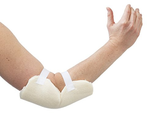Essential Medical Supply Sheepette Elbow Protectors with Hook and Loop Strap - Ultimate Synthetic Sheepskin Fleece Soft and Comfort Cover for Sitting or in Bed for Seniors and Adults, 1 Pair