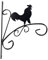 Wild Animal Hanging Basket Wall Bracket Garden Garage Plant Mount Holder Cockerel