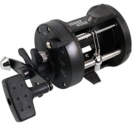 Sougayilang Round Baitcasting Fishing Reel,Saltwater Inshore Surf Trolling Reel,Conventional Reel for Catfish,Musky,Bass,Pike,Salmon/Steelhead,Striper and Inshore Saltwater Fishing Reel