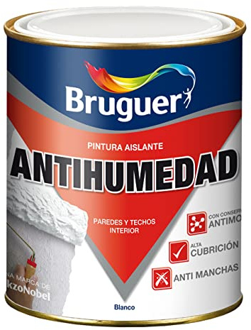 Bruguer Pintura Antihumedad Aislante Mate Blanco 750 ml
