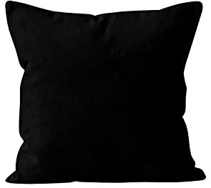 Soleil d'ocre Funda de Cojín Alix, Negro, 40 x 40 cm