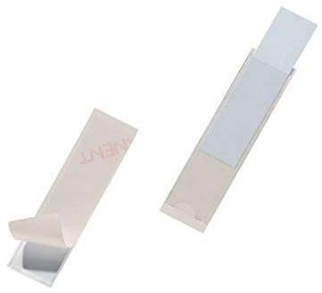Durable POCKETFIX Self-Adhesive Clear Label Sleeve Pockets - 10 Pack - 75 x 18mm - Easy to Attach via Strong Adhesive Back