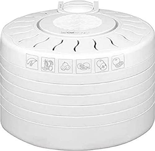 Clatronic® Dörrautomat | 5 stapelbare Ebenen | für bis zu 3,5 kg zu trocknende Lebensmittel | Dörren mit Umluft | 250 Watt | Dörrgerät | Food Dehydrator | DR 2751