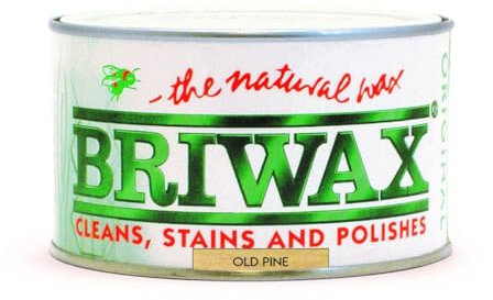 Briwax Original Old Pine 400g- Multi-Shade Wood Wax Polish | Ideal for Furniture Restoration & DIY Wood Projects