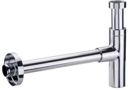 NICOLL Siphon design apparent laiton chromé - tube réglable - laiton chromé Ø32 - Vidage et siphon