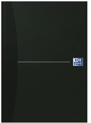 Oxford bunden bok A4 blanko 192 sidor, smart svart/svart