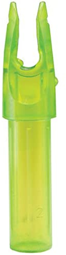 Carbon Express TCX Nock, Size .203 (Fits PileDrive Pass Thru Extreme 250 & 350), 12-Pack, Clear Green