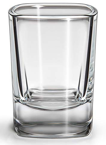 SIXBY (12 Stück) Schnapsgläser 4cl VIVA Shotgläser Set quadratische Form - Spülmaschinenfest