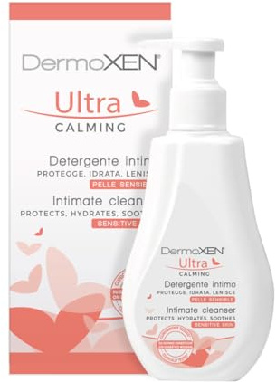 Dermoxen Jabón Íntimo Mujer, para Sequedad, Picor e Irritación en Menopausia y Diabetes. Gel Intimo Mujer Hidratante con Ácido Hialurónico, Uso Diario. 125 ml