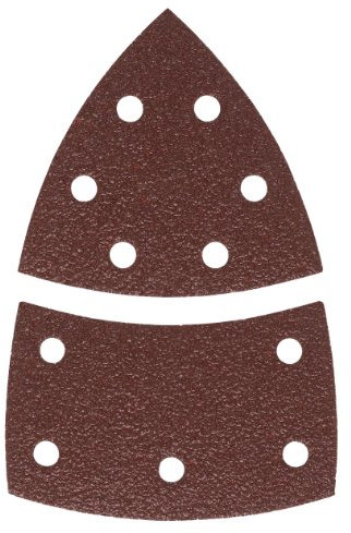 Bosch Accessories Schleifblatt (10 Stück, für Farbe, Lack, Hart-/Weichholz, Spanplatten, Metall, Rost, Zubehör für Multischleifer)