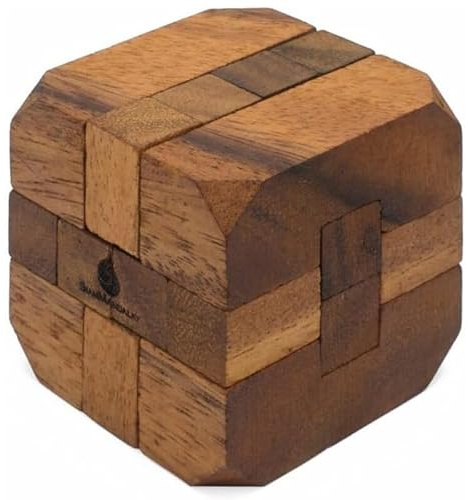 Hidden Passage: Wooden 3D Mechanical Puzzle for Adults – Brain Teaser Game | Desk Toy | Handmade Interlocking Wood Puzzle | Mind Teaser Logic Challenge by SiamMandalay
