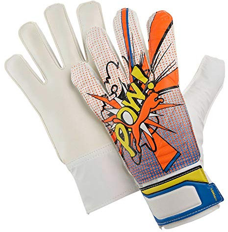 Puma evoPOWER Grip 4 Torwarthandschuhe weiß Kinder white-orange clown fish-electric blue lemonade-POP ART, 2