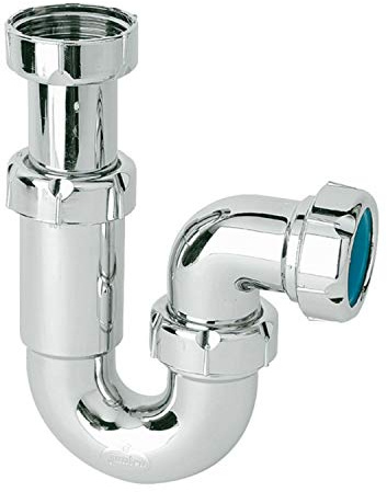 Jimten s-181 - Sifon curvo extensible horizontal s181 1.1/2 oro