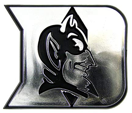 FANMATS NCAA Duke Blue Devils Chrome Plastic Emblem