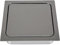 LAMP Einwurfklappe gedämpft, eckige Müllklappe für Abfallsammler 170x170 mm Küchenorganizer, Inox