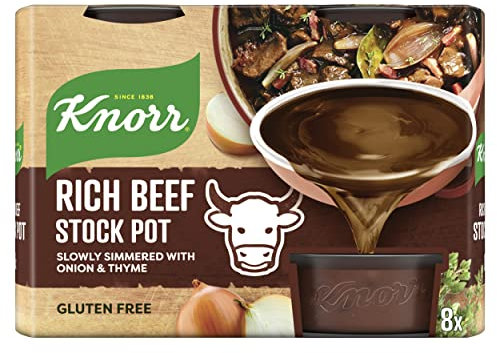 Knorr Rich Beef Stock Pots gluten-free to add a deep beef flavour to your dishes 8x 28 g