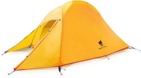GEERTOP Ultraleichtes 2-Personen Zelt Campingzelt Doppeltes Zelt 3-4 Saison Campingzelt für Wandern, Trekking, Bergsteigen, Outdoor