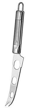 Home Bon Apetit Coltello Formaggio con 2 Punte, Acciaio Inossidabile, 7x2x32 cm