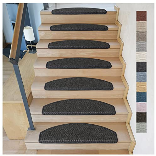 Kettelservice-Metzker Stufenmatten Göteborg Halbrund I in verschiedenen Setvarianten I 65x24x4cm I Anthrazit 1 Stück