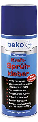 Beko - Spray adhesivo Fuerza, 400ml, White