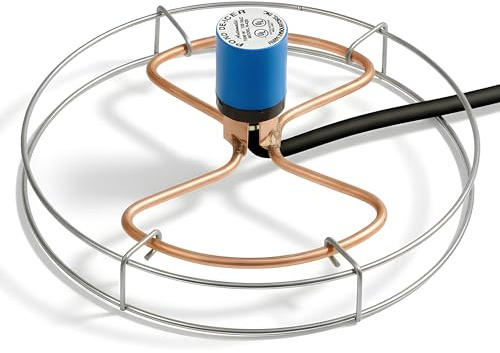 Farm Innovators 1500 Watt Cast Aluminum Submergible Water Tank Heater Deicer with Self Regulating Thermostat for Farm and Home, Silver