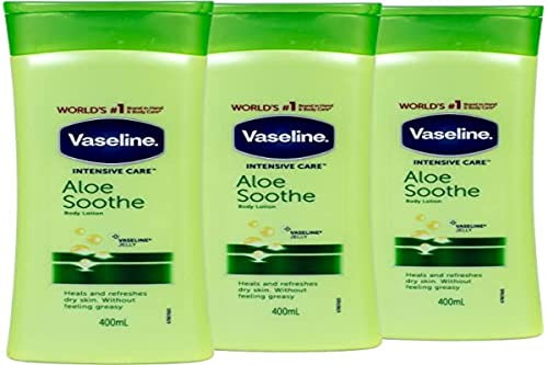 Vaseline Aloe Fresh Lotion (3 x 400ml)