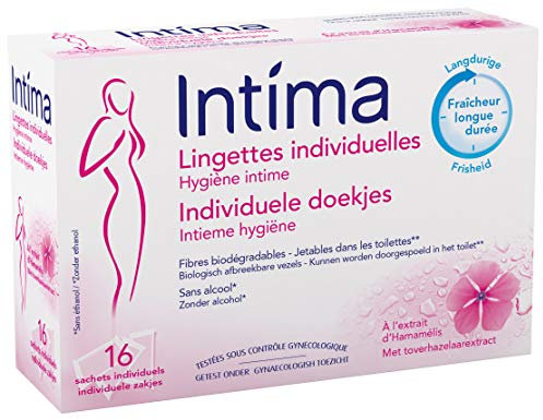 Intima Hamamelis Reinigungstücher, 2 Packungen mit je 16 Tüchern