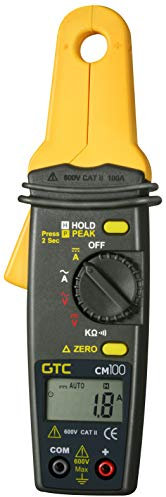 General Technologies Corp GTC CM100 1 mA to 100 Amps AC/DC Low Current Clamp Meter