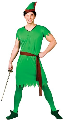 Wicked Costumes Mens Lost Boy/Elf/Robin Hood Fancy Dress Costume - Standard Size