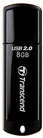 Transcend JetFlash 350 USB 2.0 da 8 GB, chiavetta USB portatile plug-and-play per PC/Mac/Laptop - TS8GJF350