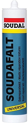 Soudal 102668 Soudafalt Colle-Mastic Bitumineuse, Noir, 310 ml
