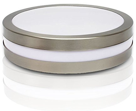trendlights24 Savona Bad Deckenleuchte IP44 rund - E27 230V - für bis zu 2x18W LED - für Decken, als Wandleuchte, Wohnraum & außen