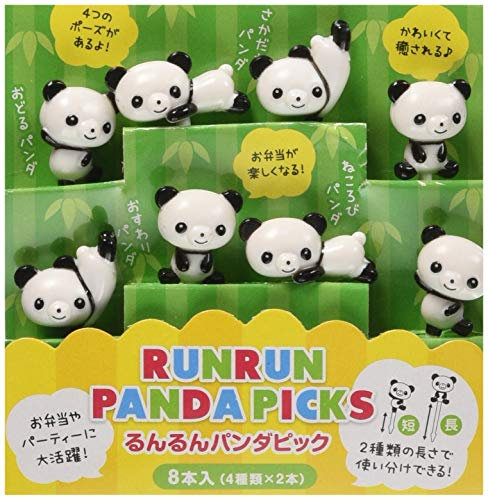 Torune Bento 3D-Spieße, 8-teilig, Panda, 1 Stück