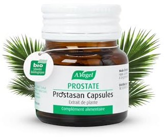 A.VOGEL Prostasan – Complément alimentaire pour homme – Lutte contre L’hypertrophie bénigne de la prostate – Stimule l’érection & l’éjaculation - Extrait de palmier nain – 30 capsules