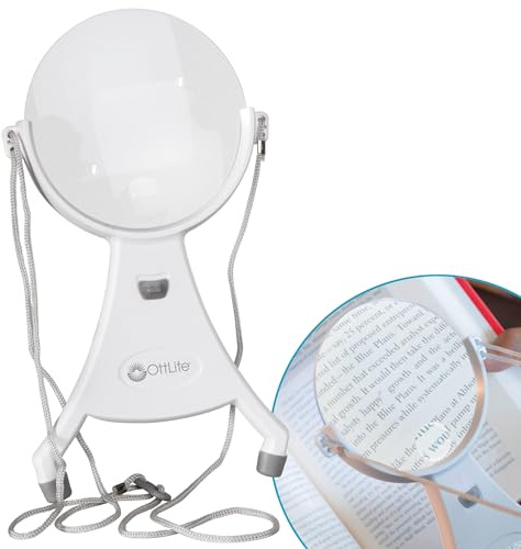 OttLite MG013HF 4-Inch Hands-Free LED Magnifier