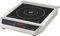 Lacor - 69132 - Piastra a induzione portatile, Superficie di vetro, Touch Control, 17 Livelli di Potenza, Due Fuochi - 12 & 28 cm, IPX3 Safety System, 3500W, 44 x 34 x 12 cm, Inox, Nero