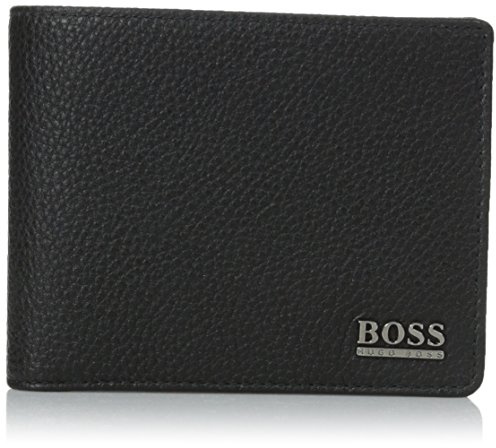 HUGO BOSS Geldboerse Monad, Schwarz, 12 x 10 x 2,5 cm