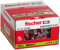 fischer DuoPower 8 x 40, Universaldübel, leistungsstarker 2-Komponenten-Dübel, Kunststoffdübel zur Befestigung in Beton, Ziegeln, Stein, Gipsbauplatten uvm., ohne Schrauben, 100 Stück