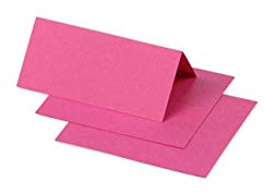 Clairefontaine 75024C förpackning med 25 bordsstativ pollen, 85 x 80 mm, vikt, fuchsia