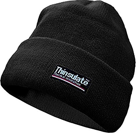 Yoko Unisex - Gorro de invierno térmico fon forro de Thinsulate negro Talla única